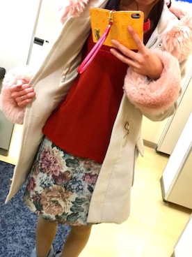 「one way（ワンウェイ）のアイテム（ダッフルコート）」を使った、おがりささん（レディース・160cm）の冬コーディネート