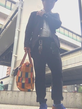 「TRION（トライオン）のアイテム」を使った、hakaseさん（メンズ・169cm）の春コーディネート