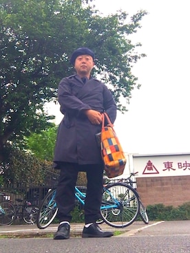 「TRION（トライオン）のアイテム」を使った、hakaseさん（メンズ・169cm）の春コーディネート