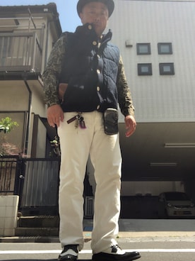 「COMME CA ISM（コムサイズム）のアイテム（その他アウター）」を使った、hakaseさん（メンズ・169cm）の春コーディネート