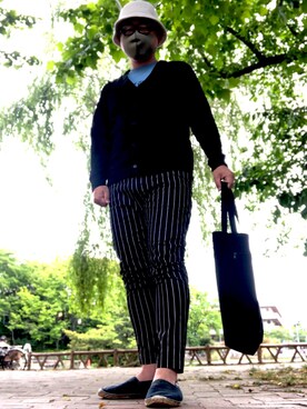 「jiggys shop（ジギーズショップ）のアイテム（パンツ）」を使った、hakaseさん（メンズ・169cm）の春コーディネート