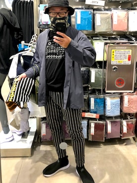 「jiggys shop（ジギーズショップ）のアイテム（パンツ）」を使った、hakaseさん（メンズ・169cm）の夏コーディネート