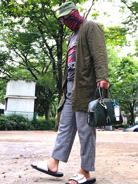 「WEGO（ウィゴー）のアイテム（その他トップス）」を使った、hakaseさん（メンズ・169cm）の夏コーディネート