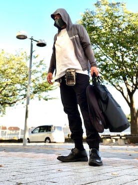 「glimmer（グリマー）のアイテム」を使った、hakaseさん（メンズ・169cm）の秋コーディネート