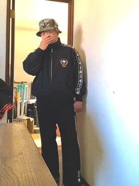 「迷彩」｜「アイテム（その他アウター）」を使った、hakaseさん（メンズ・169cm）の冬コーディネート