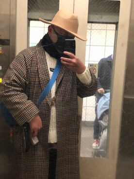 「DAKS（ダックス）のアイテム（その他アウター）」を使った、hakaseさん（メンズ・169cm）の冬コーディネート