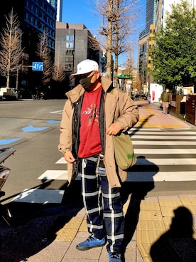 「GUコーデ」｜「アイテム（ミリタリージャケット）」を使った、hakaseさん（メンズ・169cm）の冬コーディネート