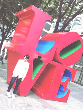 「LOVE」｜「アイテム（その他）」を使った、井手さん（メンズ・171cm）の秋コーディネート