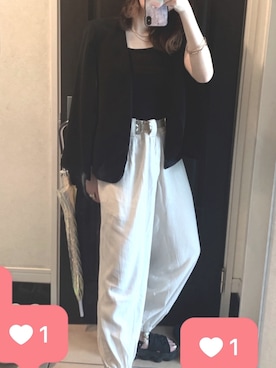 「Yohji Yamamoto（ヨウジヤマモト）のアイテム」を使った、Rauta4さん（レディース・163cm）の夏コーディネート