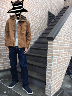 「tk.TAKEO KIKUCHI」｜「アイテム（スリッポン）」を使った、のむとむさん（メンズ・173cm）の秋コーディネート