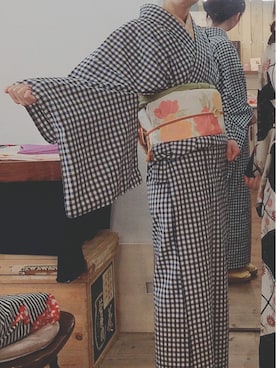 「ショッピング」｜「アイテム（浴衣）」を使った、いわしさん（レディース・159cm）の夏コーディネート