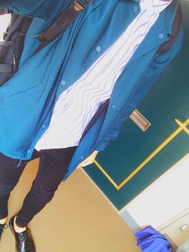 「Dr. Martens（ドクターマーチン）のDr.Martens (ドクターマーチン)/1461 3EYE GIBSON SHOES（その他シューズ）」を使った、けんさん（メンズ・183cm）の秋コーディネート