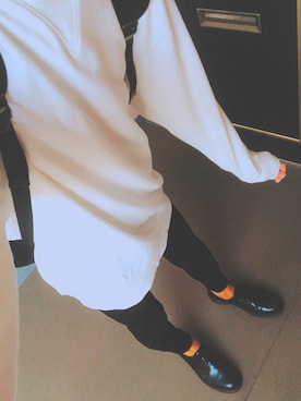 「Dr. Martens（ドクターマーチン）のDr.Martens (ドクターマーチン)/1461 3EYE GIBSON SHOES（その他シューズ）」を使った、けんさん（メンズ・183cm）の秋コーディネート