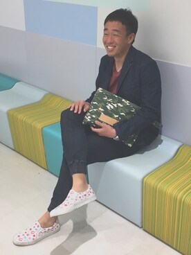 「アイテム（腕時計、パープル系）」を使った、DARAN♥さん（レディース・165cm）の冬コーディネート