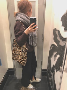 「imvely（-）のアイテム（バッグ）」を使った、DARAN♥さん（レディース・165cm）の冬コーディネート