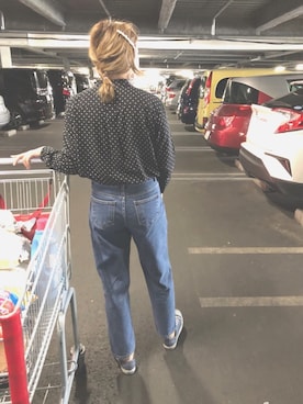 「アイテム（バレッタ/ヘアクリップ、ホワイト系）」を使った、DARAN♥さん（レディース・165cm）の春コーディネート