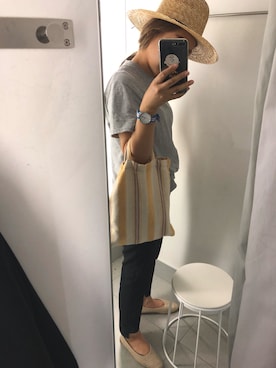 「handmade」｜「アイテム（アナログ腕時計）」を使った、DARAN♥さん（レディース・165cm）の夏コーディネート