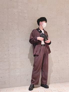 「MAISON KITSUNE」｜「アイテム（その他アウター）」を使った、さとう。さん（メンズ・178cm）の春コーディネート