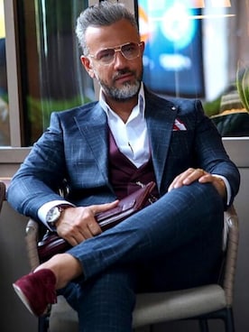 「スーツコーデ」｜【相互】BIN-1 LIMITEDさん（メンズ・170cm）の秋コーディネート