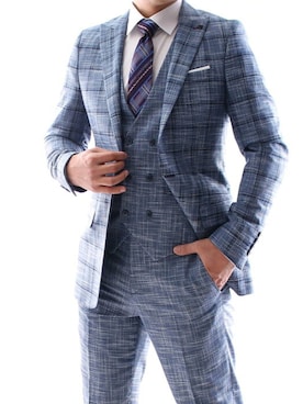 「スーツコーデ」｜【相互】BIN-1 LIMITEDさん（メンズ・170cm）の春コーディネート