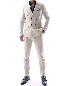 「スーツコーデ」｜【相互】BIN-1 LIMITEDさん（メンズ・170cm）の春コーディネート