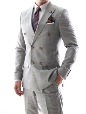 「スーツコーデ」｜【相互】BIN-1 LIMITEDさん（メンズ・170cm）の春コーディネート