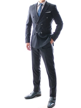 「スーツコーデ」｜【相互】BIN-1 LIMITEDさん（メンズ・170cm）の秋コーディネート