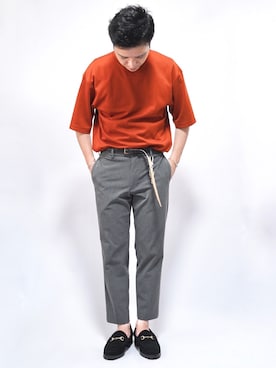 「アンクルパンツ」｜「アイテム（財布/小物）」を使った、まさくんさん（メンズ・170cm）の夏コーディネート