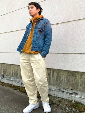 「コーデュロイシェフパンツ」｜まさくんさん（メンズ・170cm）の秋コーディネート