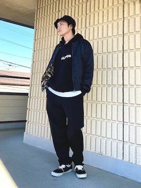 「H&M（エイチ・アンド・エム）のアイテム（ダウンジャケット/コート）」を使った、まさくんさん（メンズ・170cm）の冬コーディネート