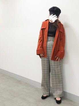 「URBAN RESEARCH ROSSO WOMEN（アーバンリサーチ　ロッソ）のアイテム（ブルゾン）」を使った、miyu☾さん（レディース・156cm）の秋コーディネート
