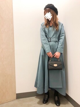 「KBF+」｜「アイテム（帽子）」を使った、miyu☾さん（レディース・156cm）の秋コーディネート