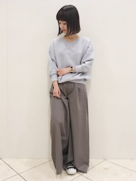 山形真理さん（レディース・156cm）の冬コーディネート