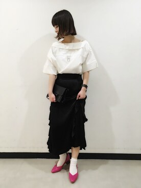 山形真理さん（レディース・156cm）の春コーディネート