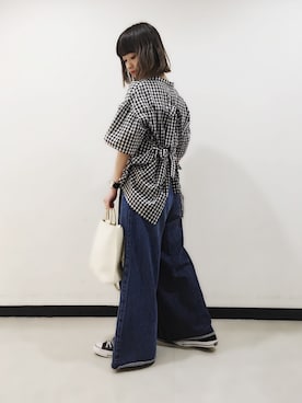 山形真理さん（レディース・156cm）の春コーディネート