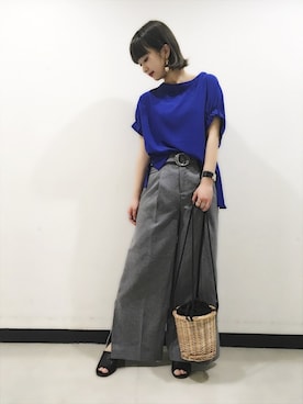 山形真理さん（レディース・156cm）の春コーディネート