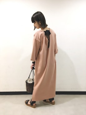 Jeanasis ジーナシス のワンピース ピンク系 を使った人気ファッションコーディネート ユーザー ショップスタッフ Wear