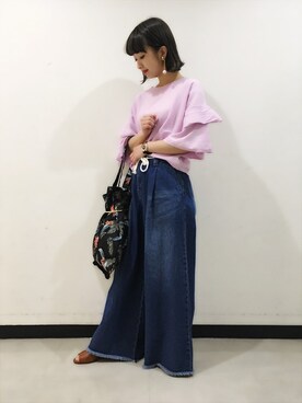 山形真理さん（レディース・156cm）の春コーディネート