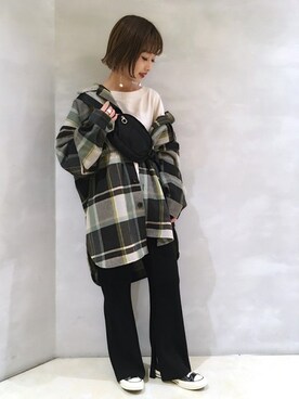 山形真理さん(レディース・156cm)の秋コーディネート