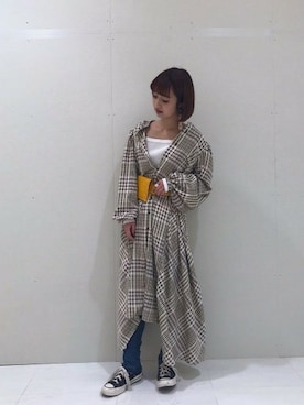 山形真理さん（レディース・156cm）の冬コーディネート