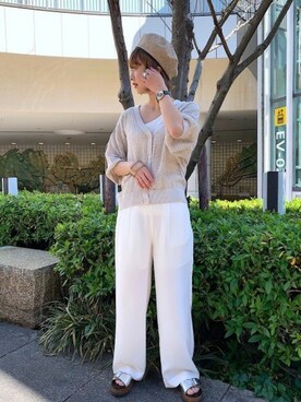 山形真理さん（レディース・156cm）の春コーディネート