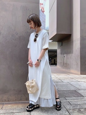 山形真理さん(レディース・156cm)の夏コーディネート