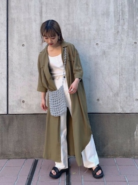 山形真理さん（レディース・156cm）の夏コーディネート