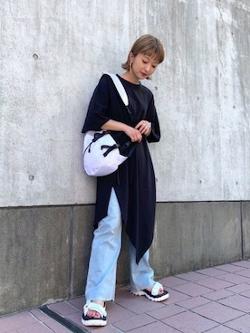 山形真理さん（レディース・156cm）の夏コーディネート