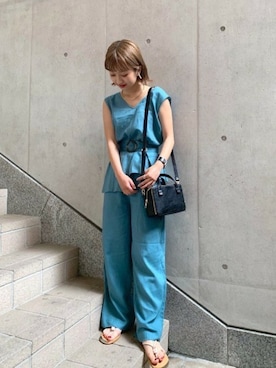 山形真理さん（レディース・156cm）の夏コーディネート