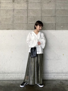 山形真理さん(レディース・156cm)の春コーディネート