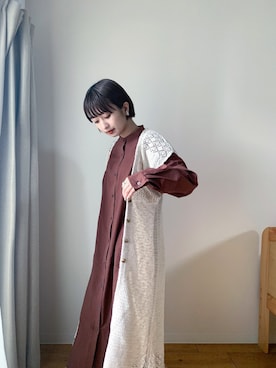 山形真理さん（レディース・155cm）の春コーディネート