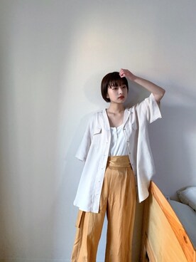 山形真理さん(レディース・155cm)の春コーディネート