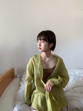 山形真理さん（レディース・155cm）の春コーディネート