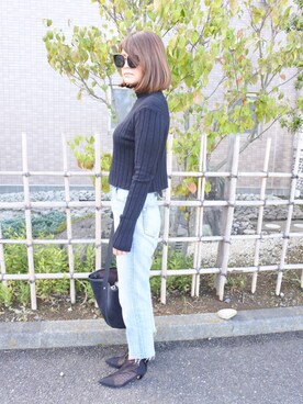 「アイテム（ブーティ）」を使った、eripon.n_n.さん（レディース・170cm・30代）の秋コーディネート